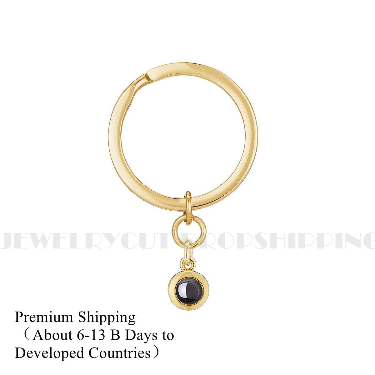 Personalized Circle Photo Keychain